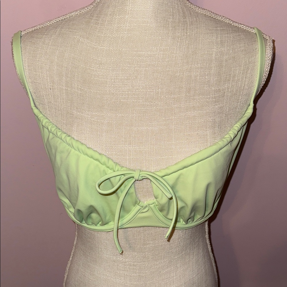 Shade & Shore Light Green Bikini Top